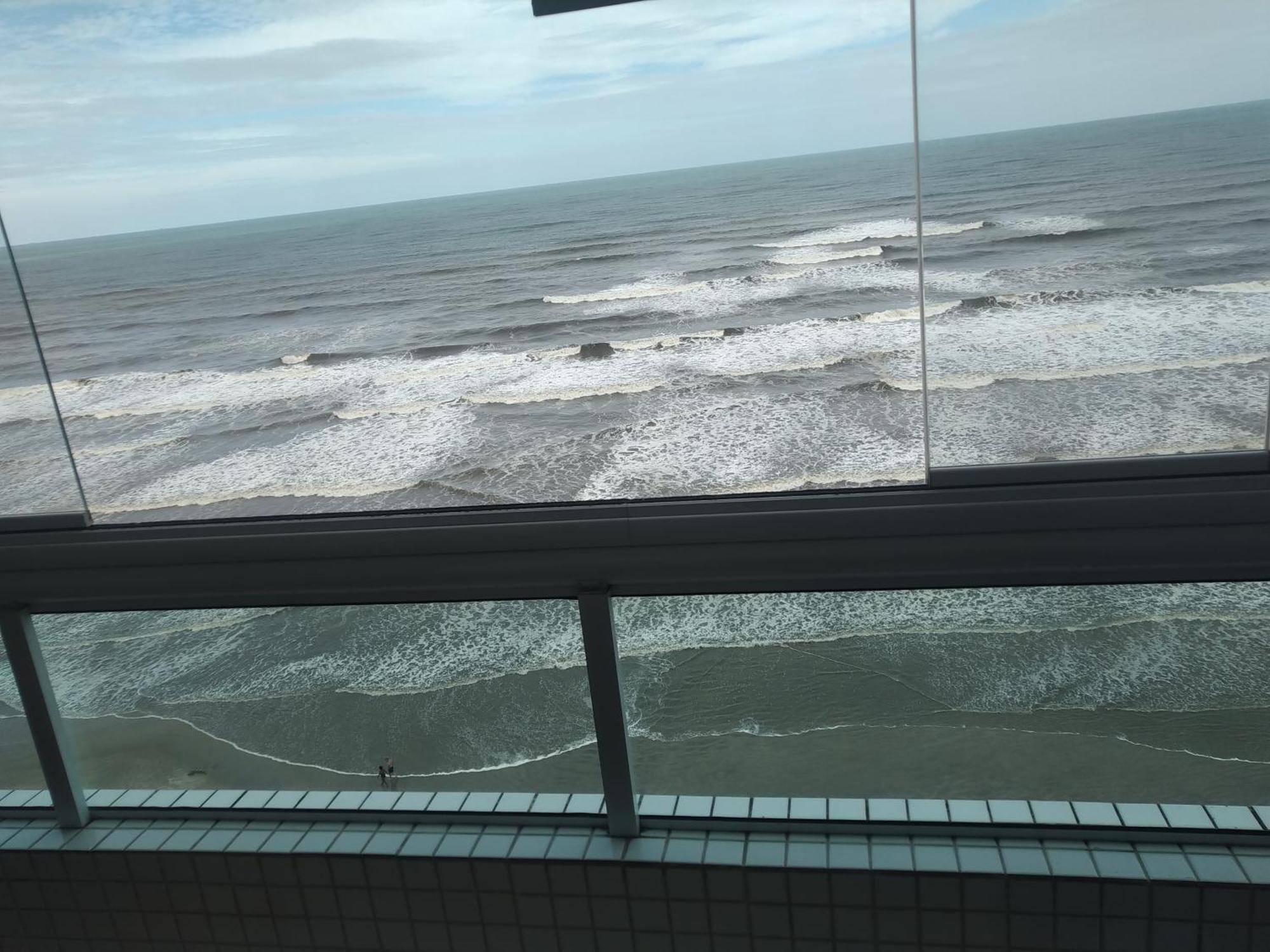 Apartamento Frente Mar Pe Na Areia Praia Grande Dış mekan fotoğraf