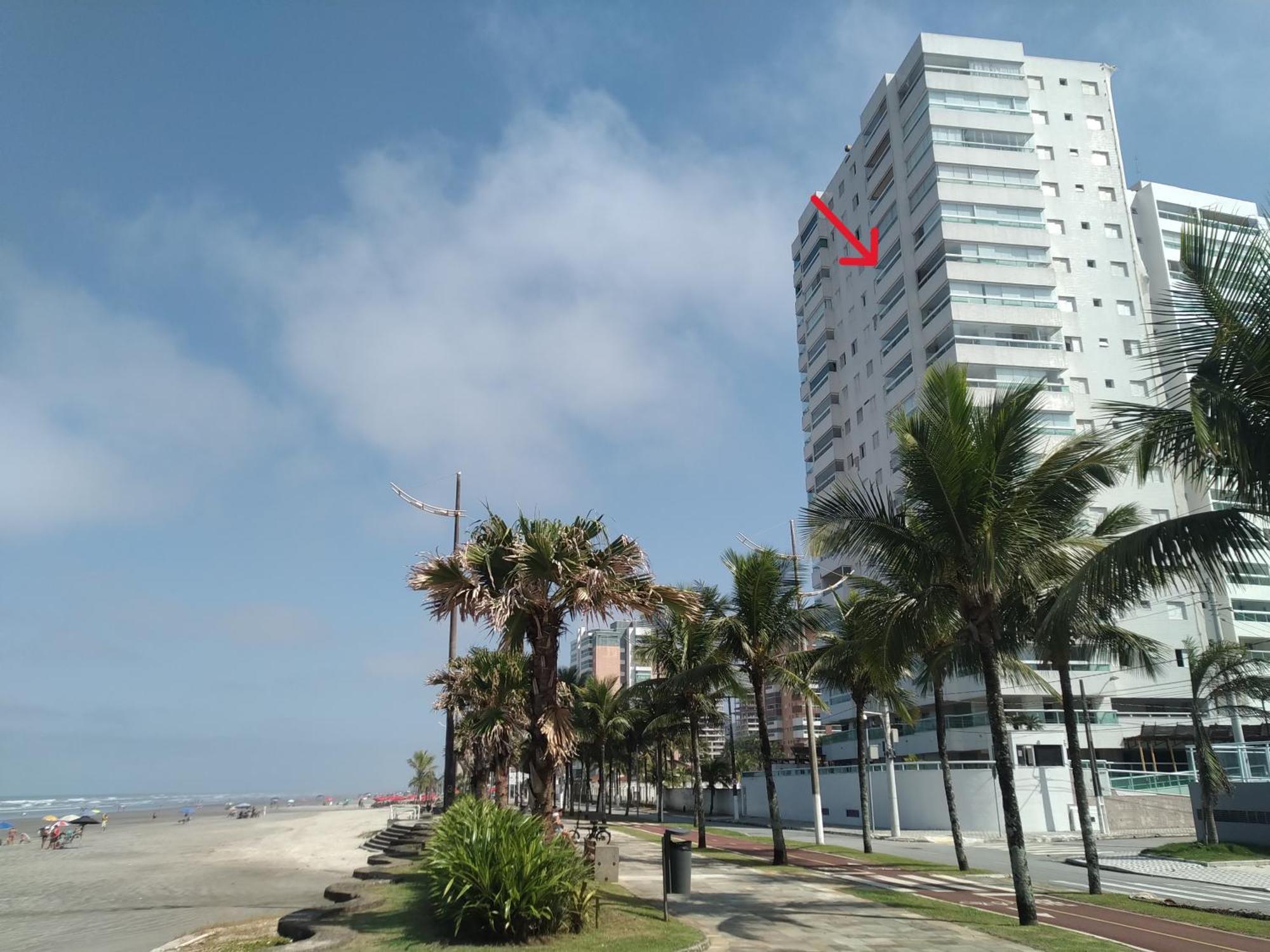 Apartamento Frente Mar Pe Na Areia Praia Grande Dış mekan fotoğraf