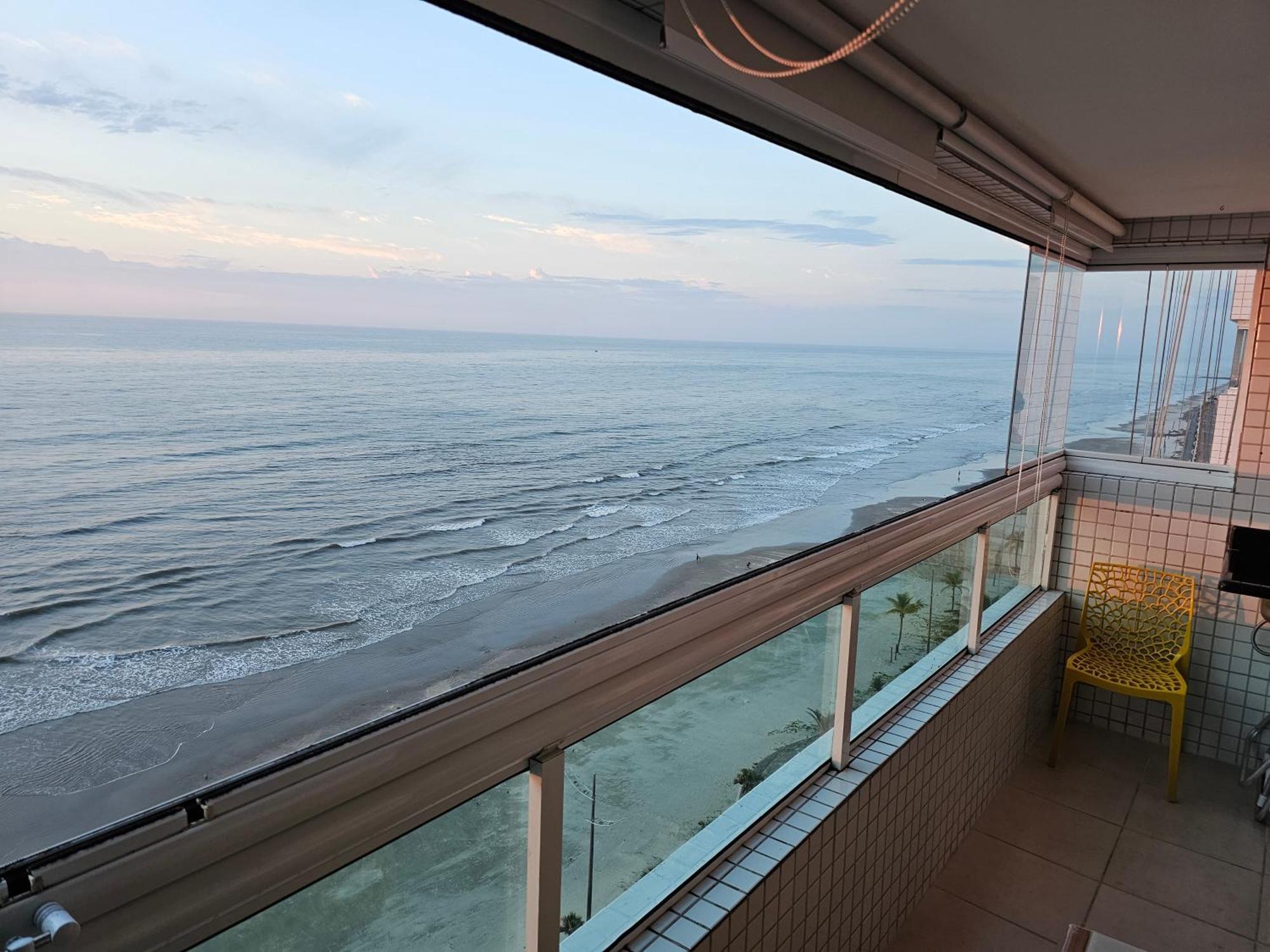 Apartamento Frente Mar Pe Na Areia Praia Grande Dış mekan fotoğraf